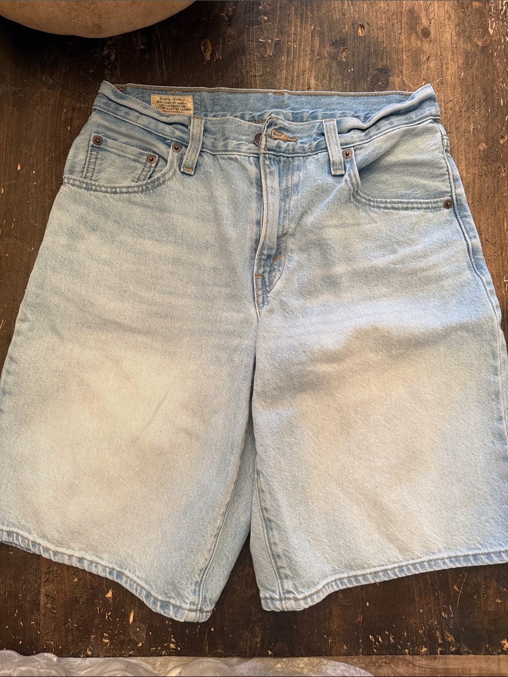Levi's Light Wash Denim Short Classics
